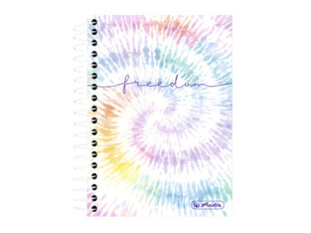 herlitz Cahier à spirales New Batik 'Freedom', 140 x 100 mm