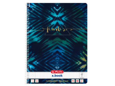 herlitz Cahier à spirales New Batik 'Fearless', A4