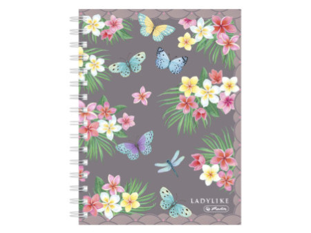 herlitz Carnet à spirales Ladylike 'Butterflies', A5