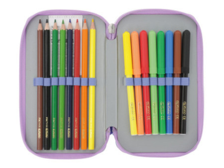 herlitz Etui scolaire double 'Mystic Mermaid', 23 pièces