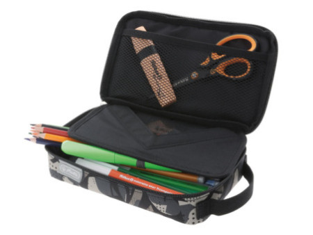 herlitz Trousse 2 Go 'Camo Grey'