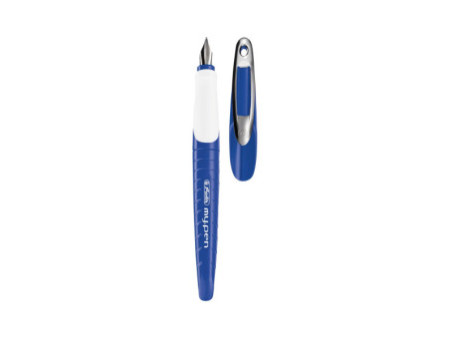 herlitz Stylo plume my.pen, largeur de plume: M, bleu/blanc
