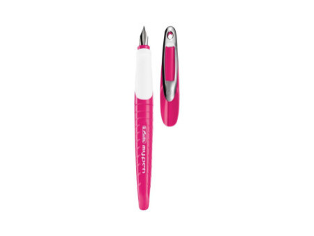herlitz Stylo plume my.pen, largeur de plume: M, rose/blanc