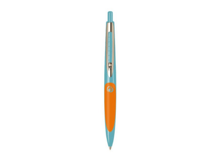 herlitz Stylo à bille rétractable my.pen, turquoise/orange