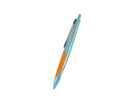 herlitz Stylo à bille rétractable my.pen, turquoise/orange