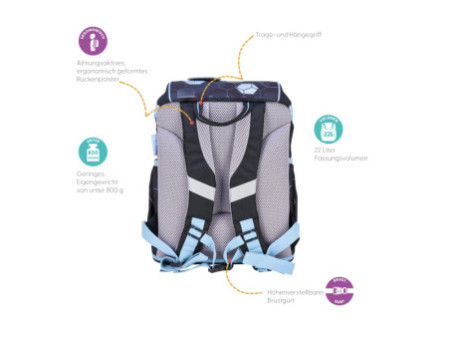 herlitz Cartable UltraLight XL Plus 'Cyber Soccer'