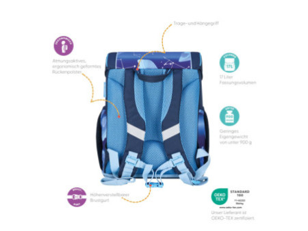 herlitz Cartable Loop Plus 'Cosmic Explorer'