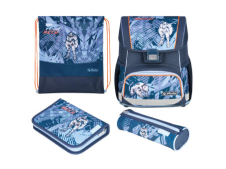 herlitz Cartable Loop Plus 'Tech Mech'
