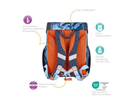 herlitz Cartable Loop Plus 'Tech Mech'