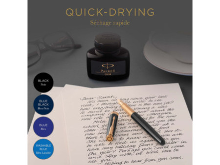 PARKER Flacon d'encre QUINK, contenu: 57 ml, bleu royal