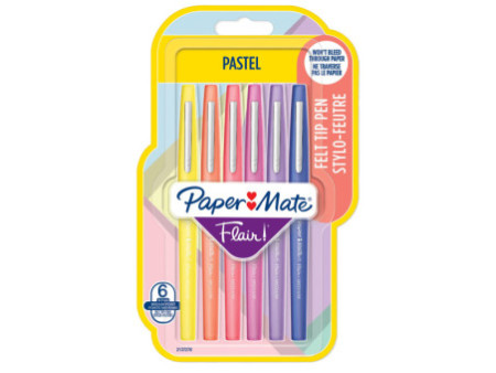 Paper:Mate Stylo feutre Flair PASTELL, blister de 6