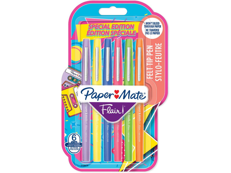 Paper:Mate Stylo feutre Flair RETRO, étui de 6