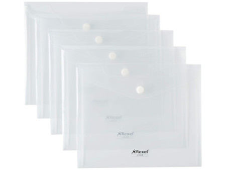 Rexel Pochette à documents, A5, PP, transparent
