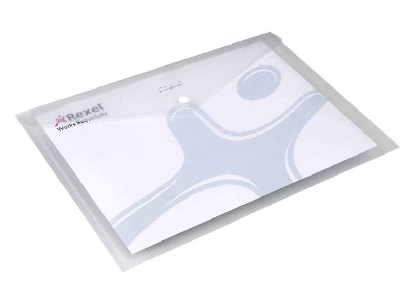 Rexel Pochette à documents, A4, PP, transparent