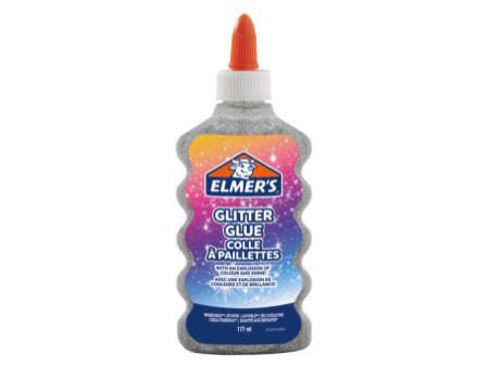ELMER'S Colle à paillettes 'Glitter Glue', 177 ml, argent