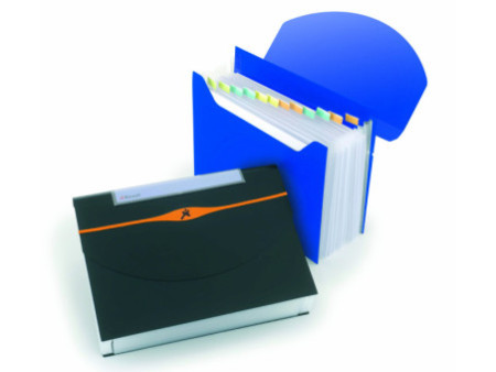 Rexel Porte-documents Optima, A4, 13 compartiments, PP, noir