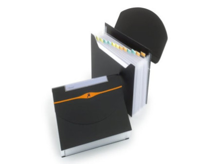 Rexel Porte-documents Optima, A4, 13 compartiments, PP, noir