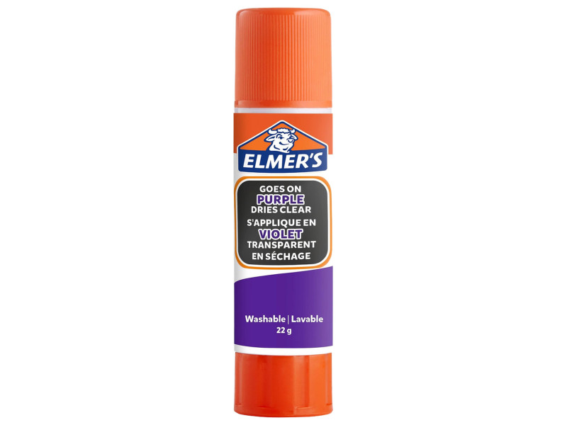 ELMER'S Bâton de colle Disappearing Purple, 22 g, blister x1