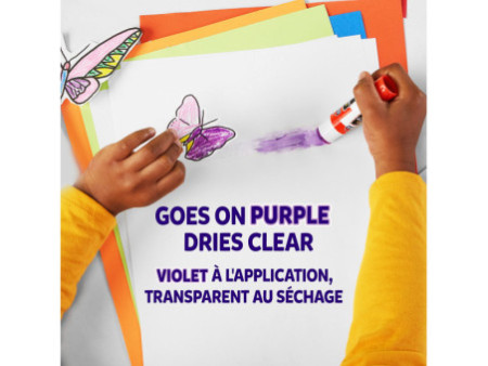 ELMER'S Bâton de colle Disappearing Purple, 22 g, blister x1