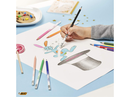 BIC KIDS Crayon de couleur EVOLUTION ILLUSION, gommable