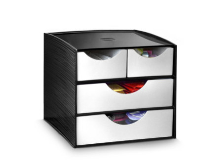 CEP Module de rangement, 4 tiroirs, noir