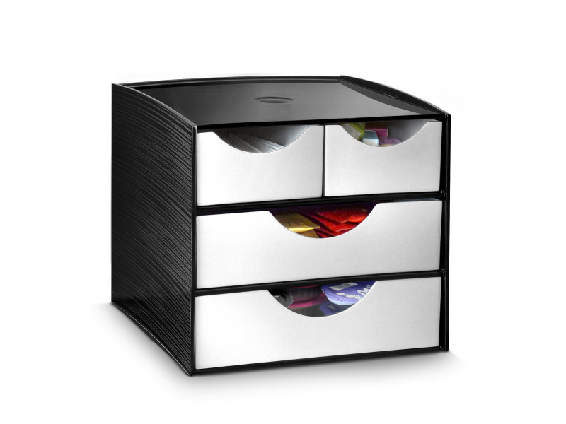 CEP Module de rangement, 4 tiroirs, noir