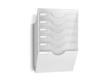 CEP Présentoir mural ReCeption, format A4, 6 cases, blanc