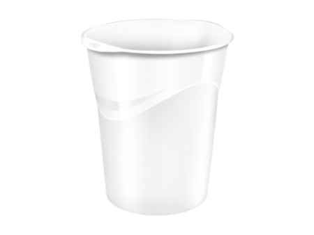 CEP Corbeille à papier GLOSS, 14 litres, blanc polaire