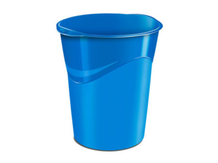 CEP Corbeille à papier GLOSS, 14 litres, bleu océan