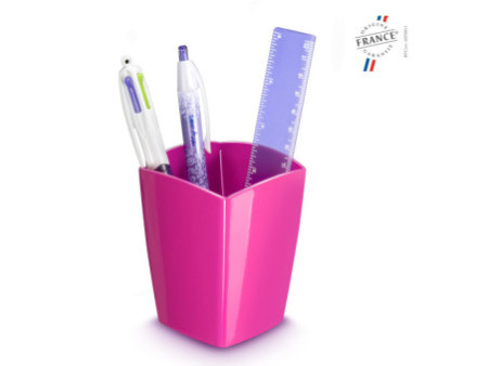 CEP Pot à crayons GLOSS, 2 compartiments, rose foncé