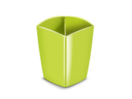 CEP Pot à crayons GLOSS, 2 compartiments, vert anis