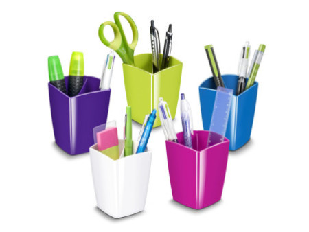 CEP Pot à crayons GLOSS, 2 compartiments, vert anis