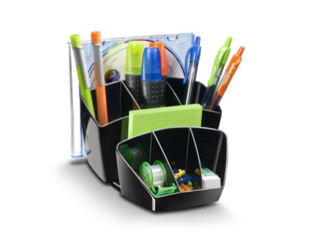 CEP Multipot à crayons CONFORT, 8 compartiments, noir