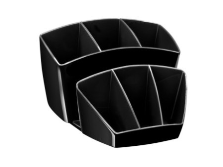 CEP Multipot à crayons CONFORT, 8 compartiments, noir