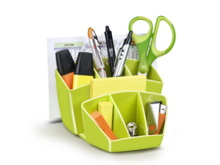 CEP Multipot à crayons GLOSS, 8 compartiments, vert anis