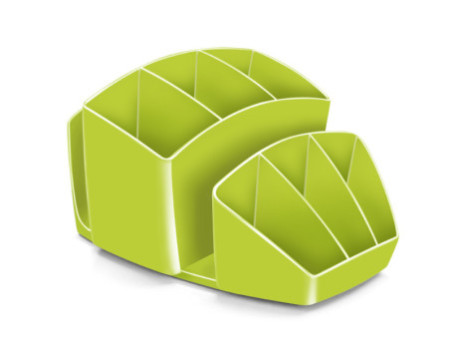 CEP Multipot à crayons GLOSS, 8 compartiments, vert anis