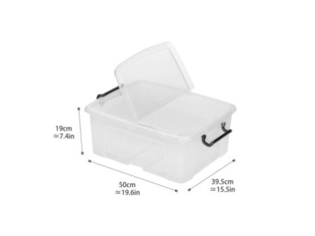 CEP Boîte de rangement strata, 24 litres, transparent