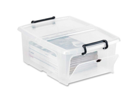 CEP Boîte de rangement strata, s'ouvrant sur le côté, 20 L