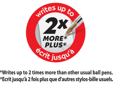 BIC Recharge pour stylo à bille Cristal Original, rouge