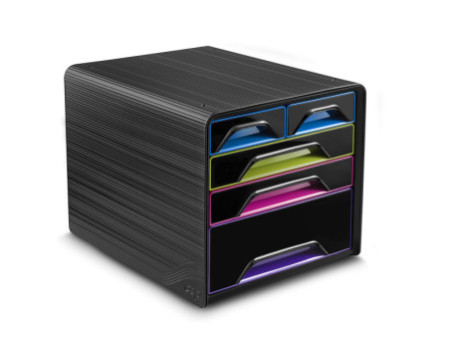 CEP Module de classement Smoove GLOSS, 5 tiroirs, noir /
