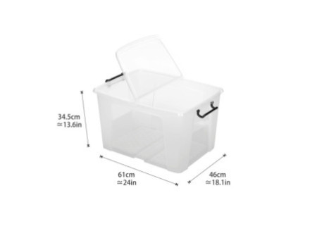 CEP Boîte de rangement strata, 65 litres, transparent