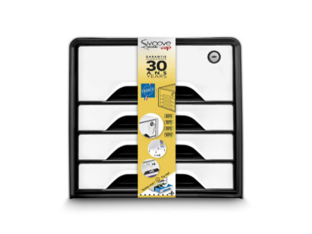 CEP Module de classement Smoove SECURE, 4 tiroirs, blanc /