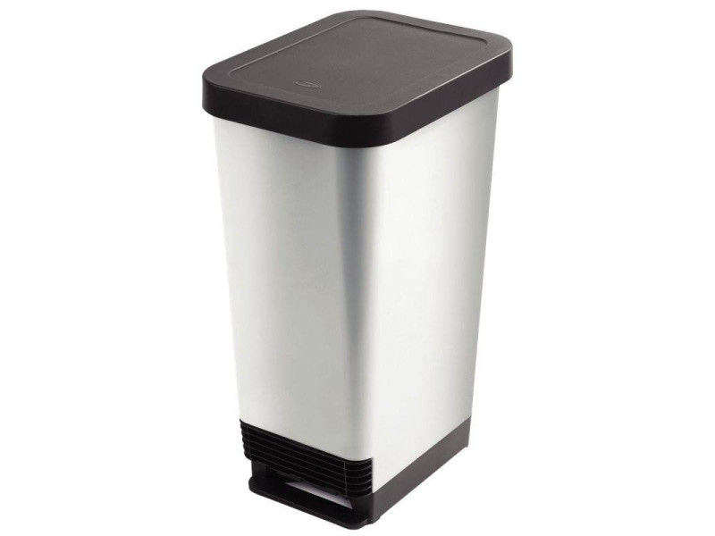 CEP Poubelle à pédale ROSSIGNOL, 45 litres, gris
