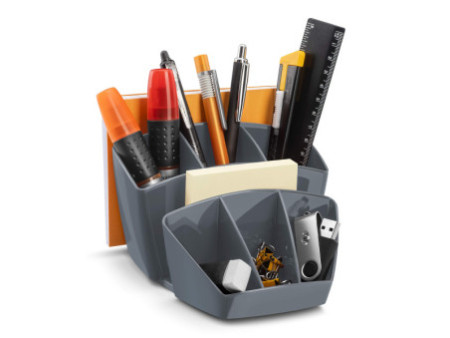CEP Multipot à crayons CepPro, 8 compartiments, gris