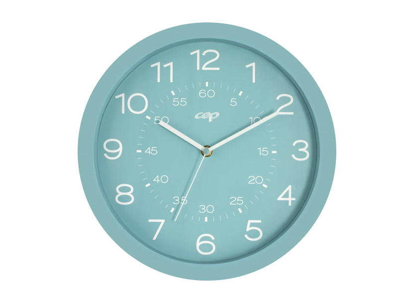 CEP Horloge murale Riviera, montre quartz, vert d'eau