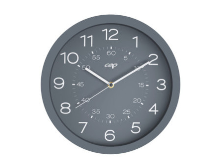 CEP Horloge murale mineral, montre quartz, gris