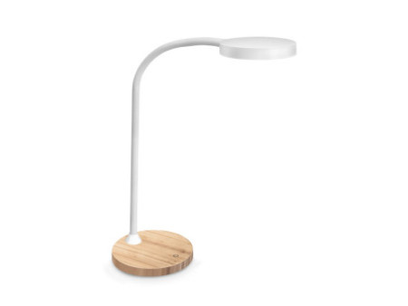 CEP Lampe de bureau LED FLEX Silva, chêne/blanc