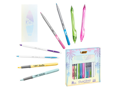 BIC Kit d'écriture 'Pastel Dream Kit' avec carnet de notes