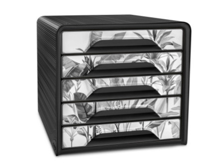 CEP Bloc de classement Smoove Tropical, 5 tiroirs, noir/