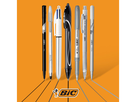 BIC Kit d'écriture 'SILVER' avec carnet de notes, 8 pièces